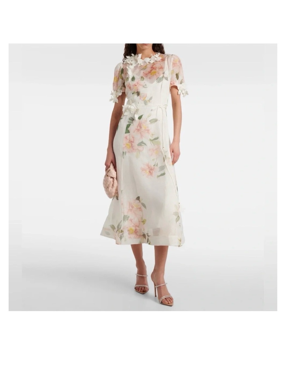 Floral 3D Midi Dress